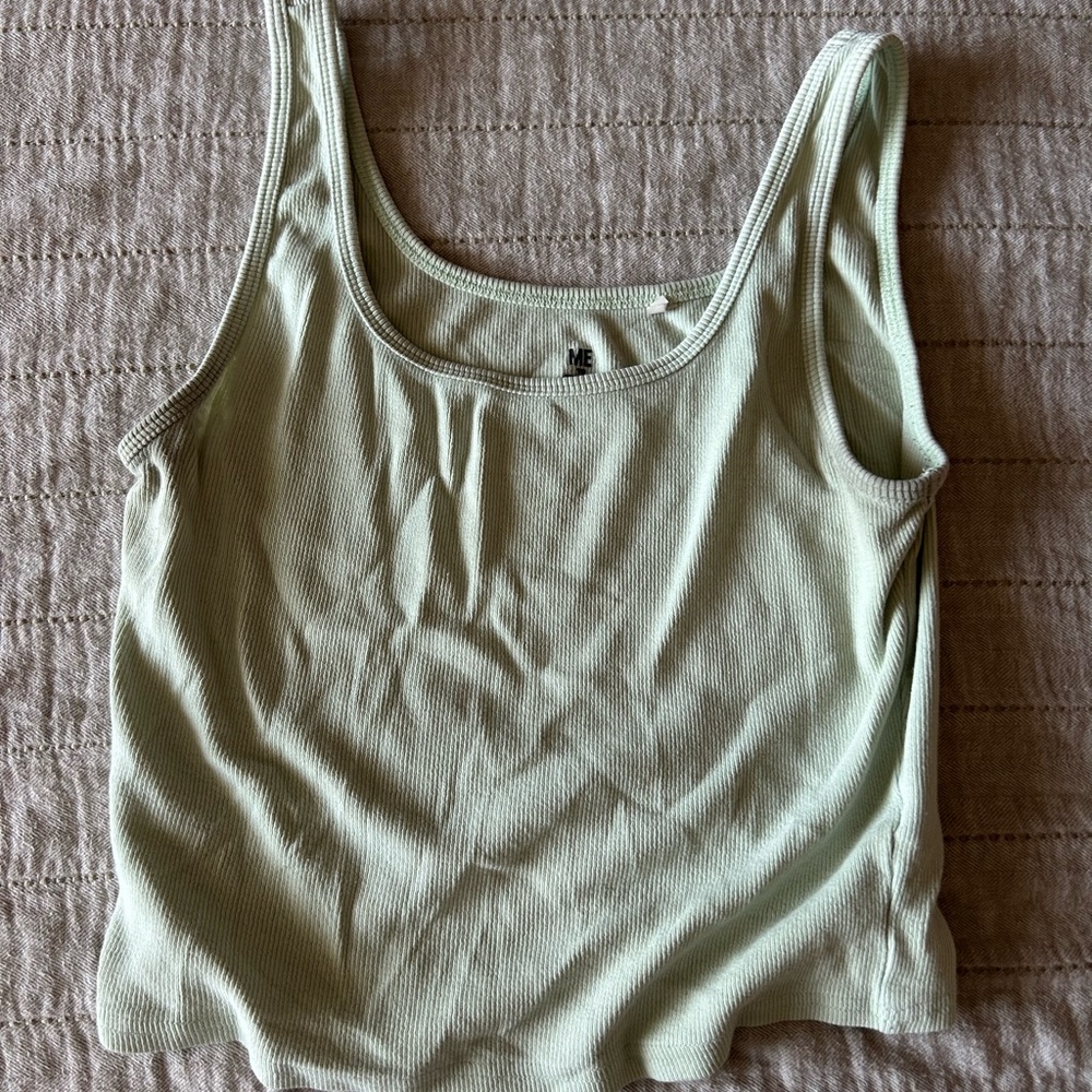 sage green tank top